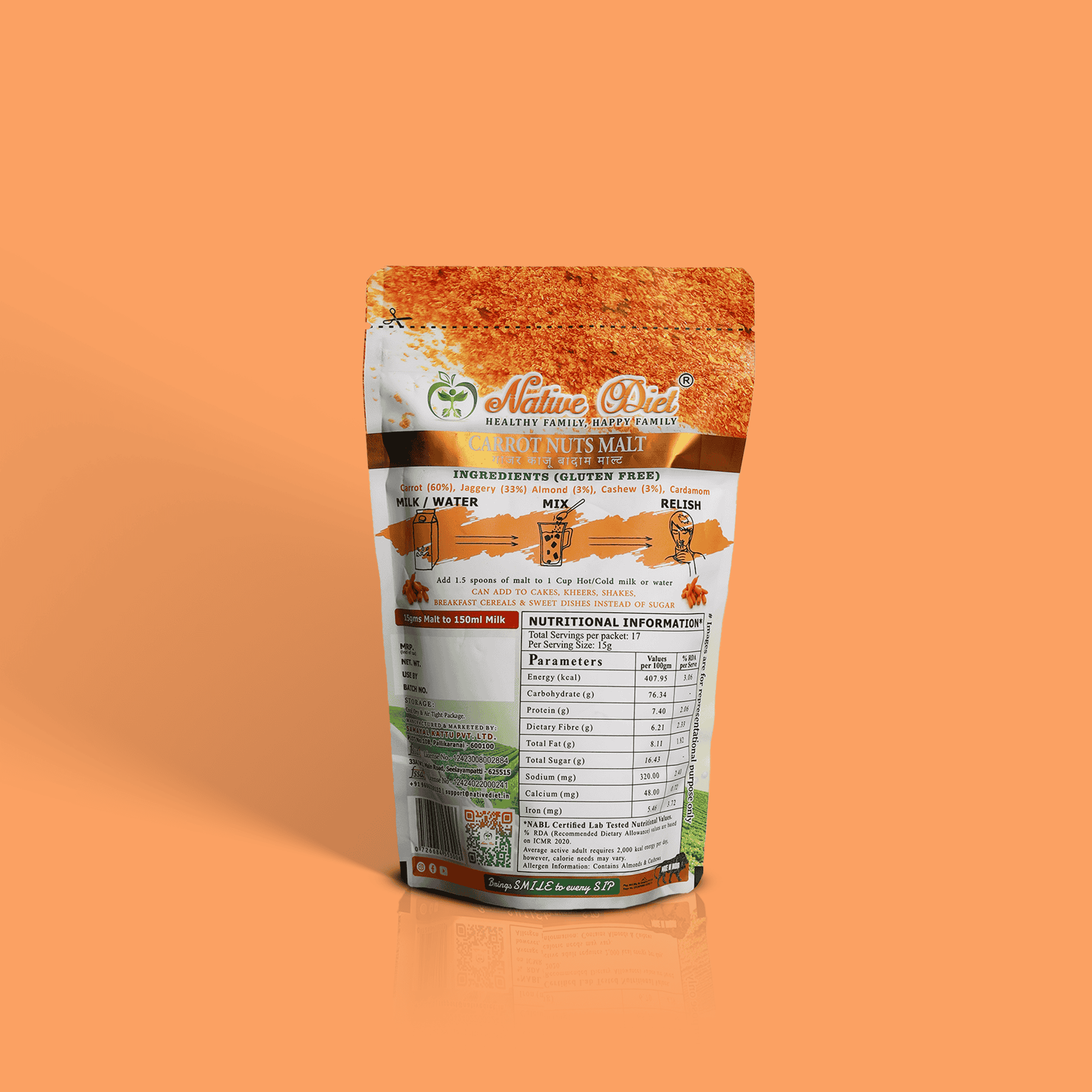 Carrot Nuts Malt
